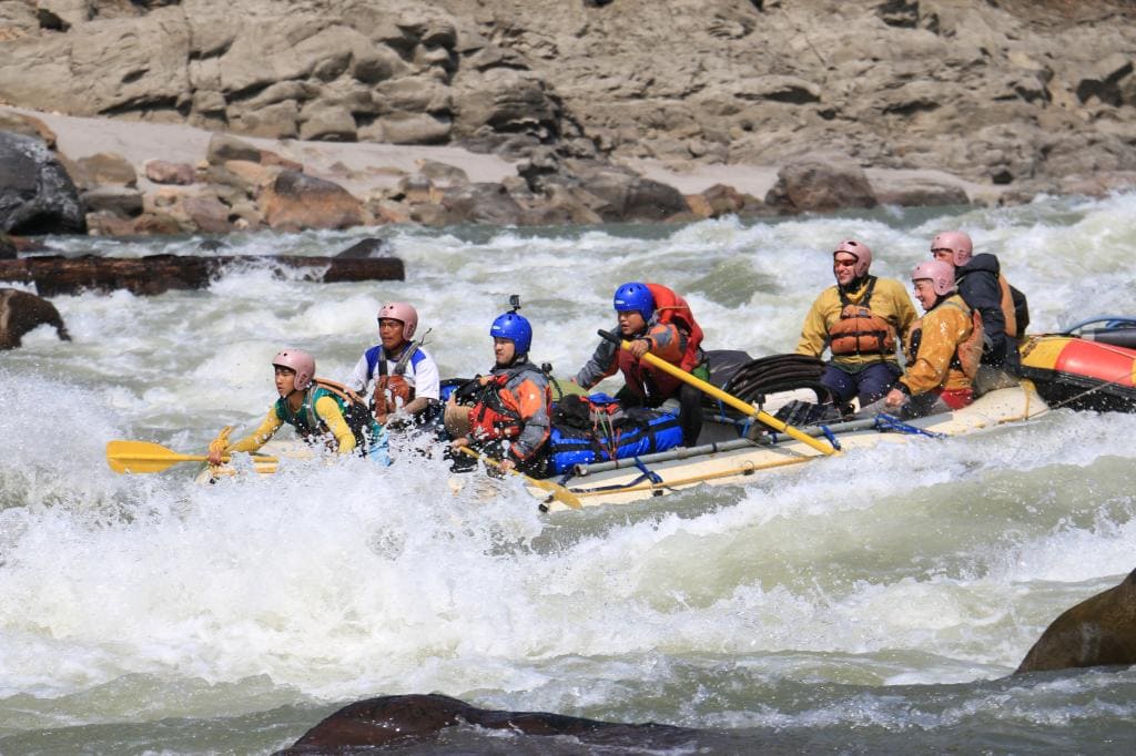 Rafting on Lower Siang River