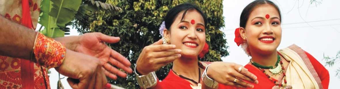 Dance during festival in Assam