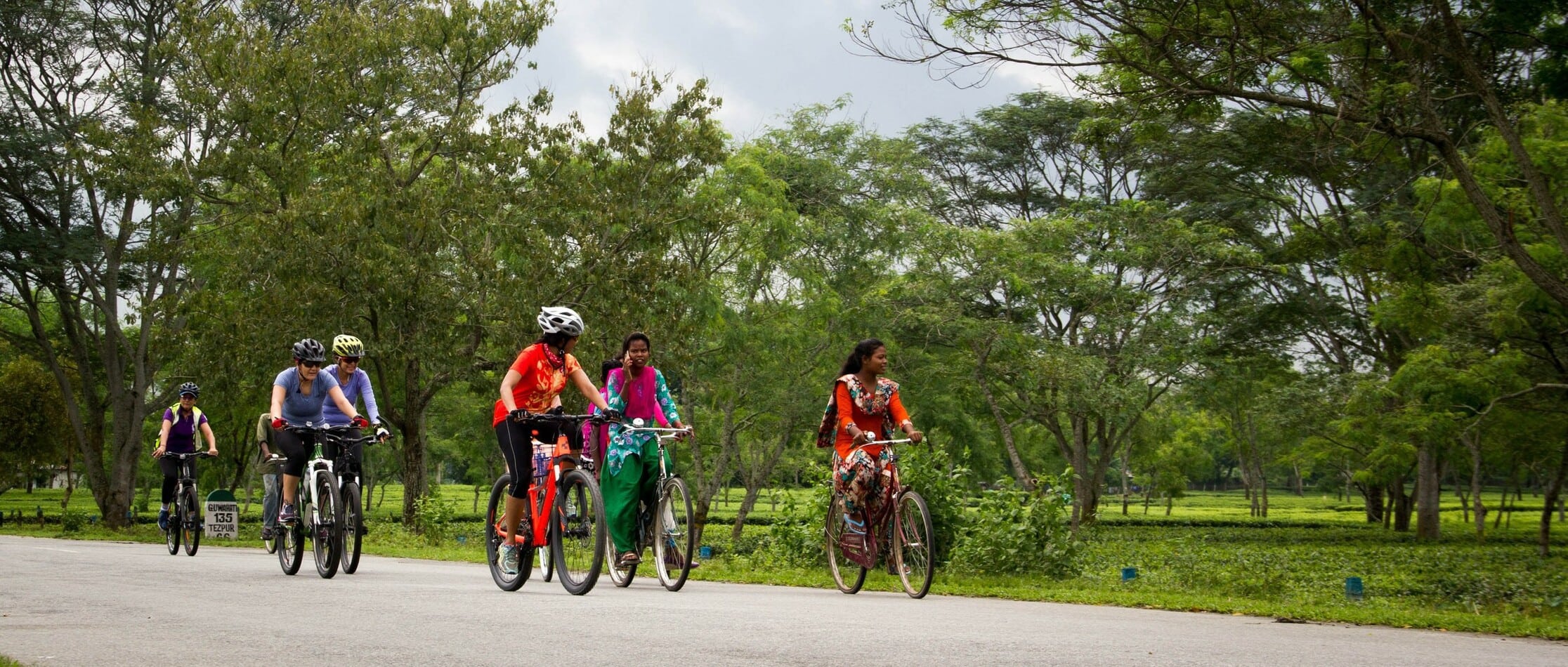 Bike ride at Kaziranga National Park
